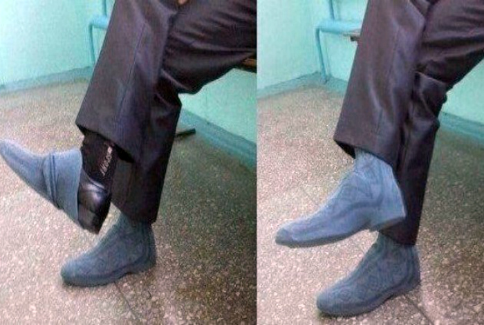 Хорошо, что есть носки! | Фото: uCrazy.ru.