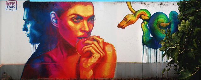 Стрит арт Натальи Рак