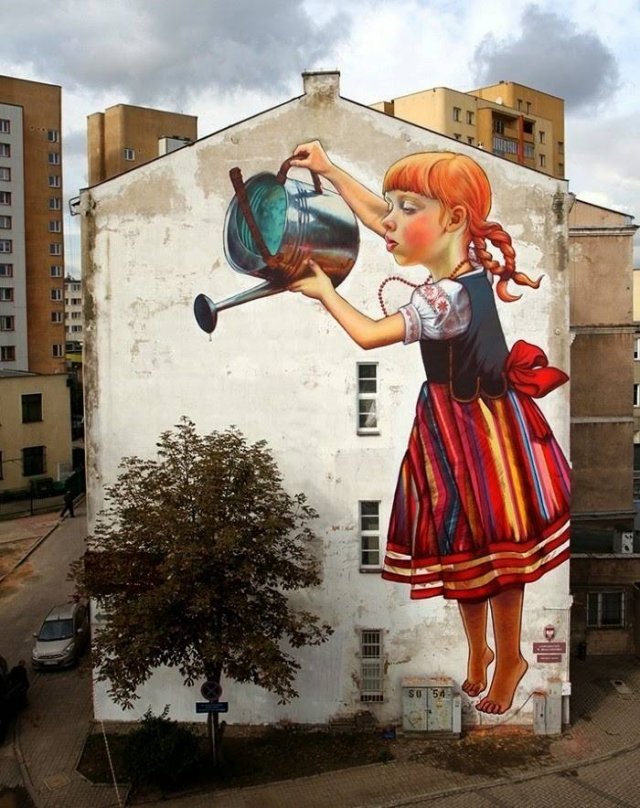 Стрит арт Натальи Рак