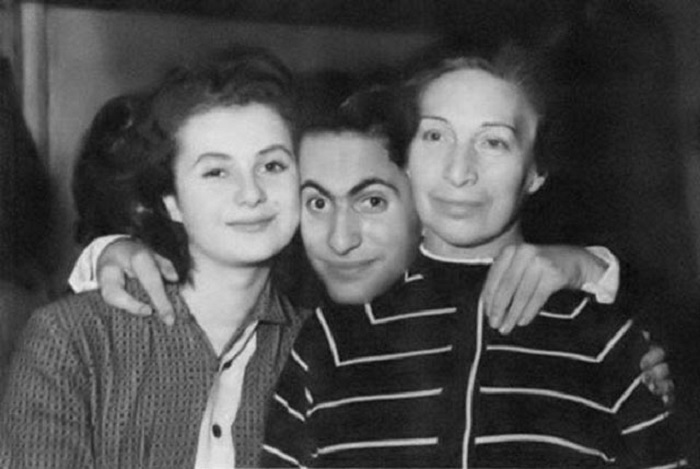 Салли Ландау и Михаил Таль  с Идой