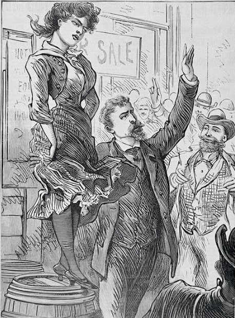 Молодая и красивая женщина могла приглянуться покупателю побогаче. Молодая и красивая женщина могла приглянуться покупателю побогаче.