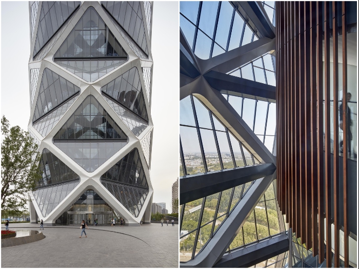 При создании «Poly International Plaza» дизайнеры продемонстрировали невероятное стремление к совершенству. | Фото: skyscrapercity.com/ taller9fup2008.wordpress.com.