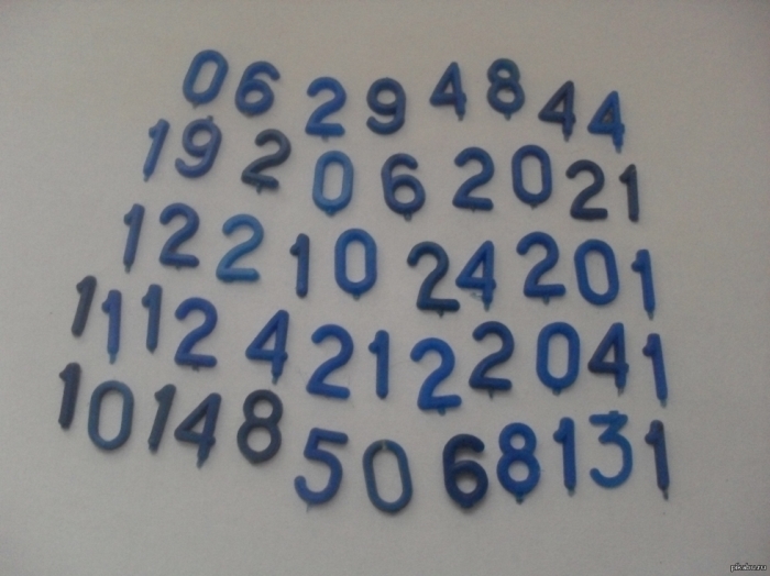 Циферки из сыра. \ Фото: livejournal.com.