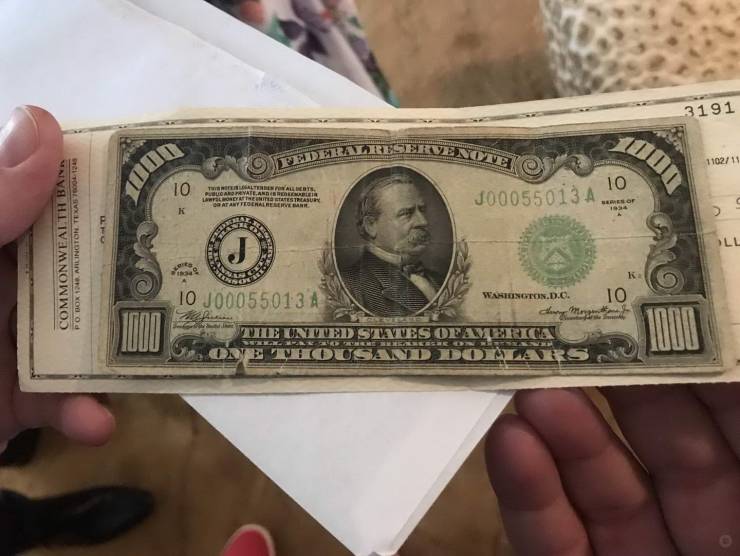 Купюра 1000 долларов