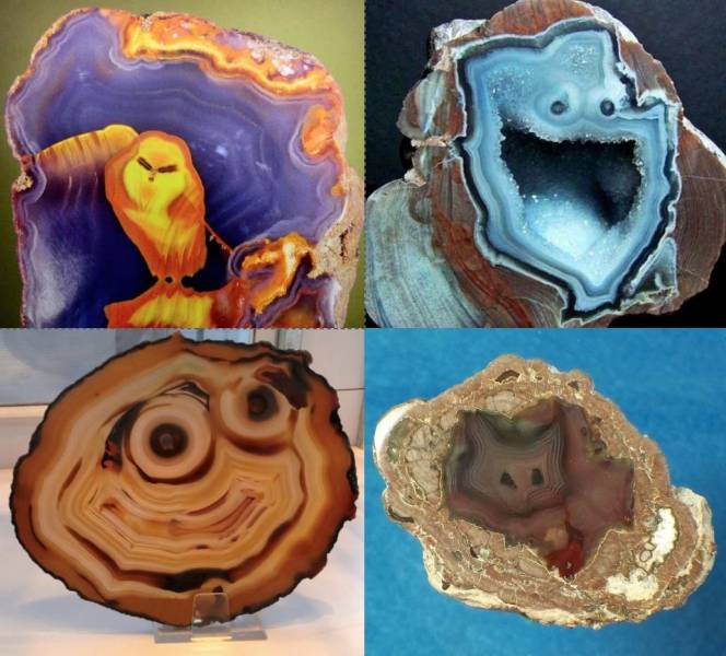 Необычные внутренности камней