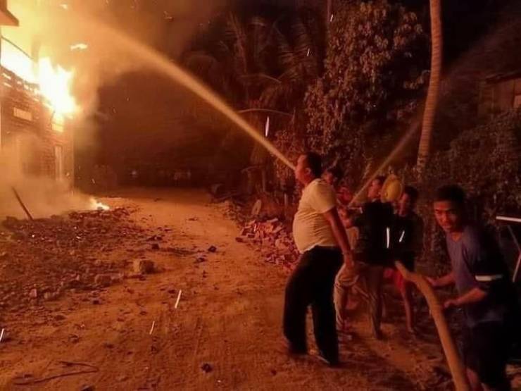 Тушение пожара