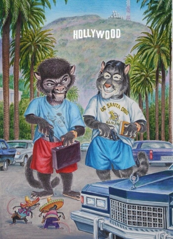 От «Бриллиантовой руки» до «Криминального чтива»: художник заменил актеров милыми котами От «Бриллиантовой руки» до «Криминального чтива»: художник заменил актеров милыми котами