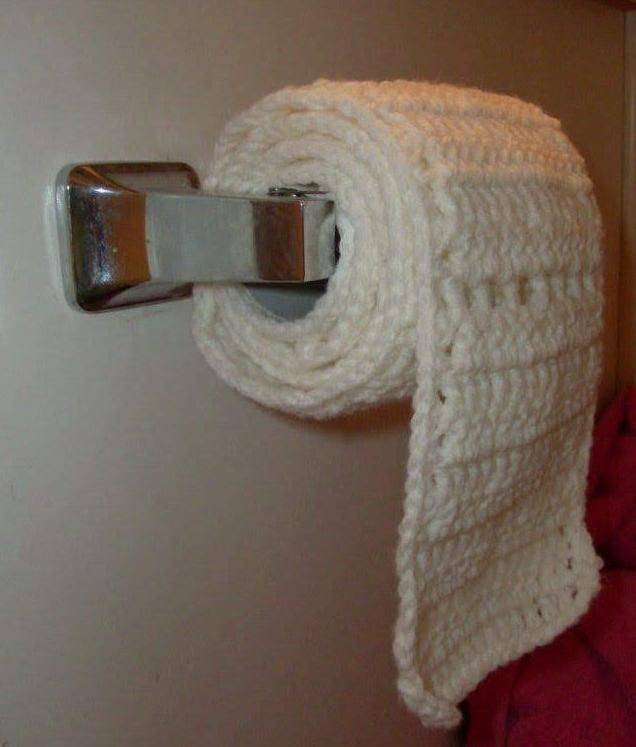 Вязанная туалетная бумага