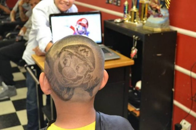 Прическа супер марио