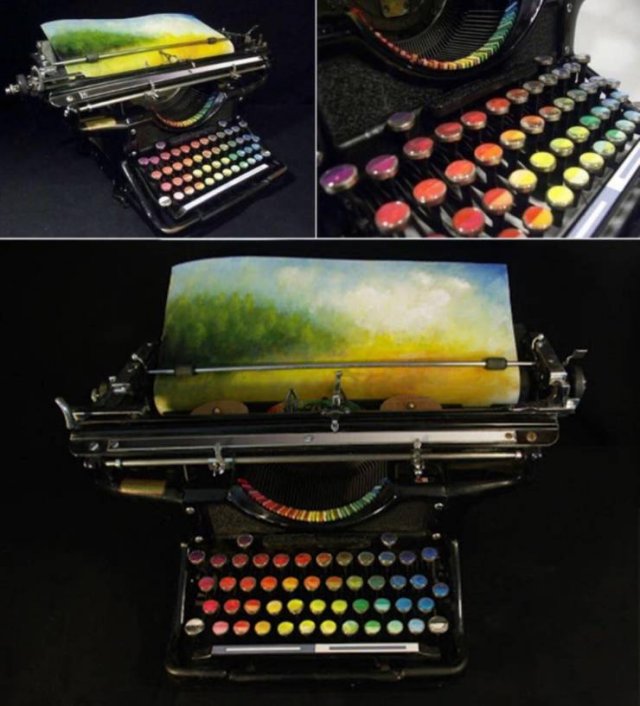 Печатная машинка для рисования