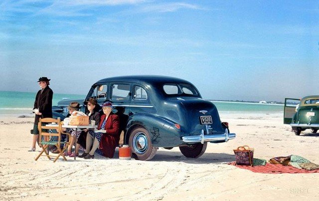 Пикник в парке Сарасота, 1941 год, США