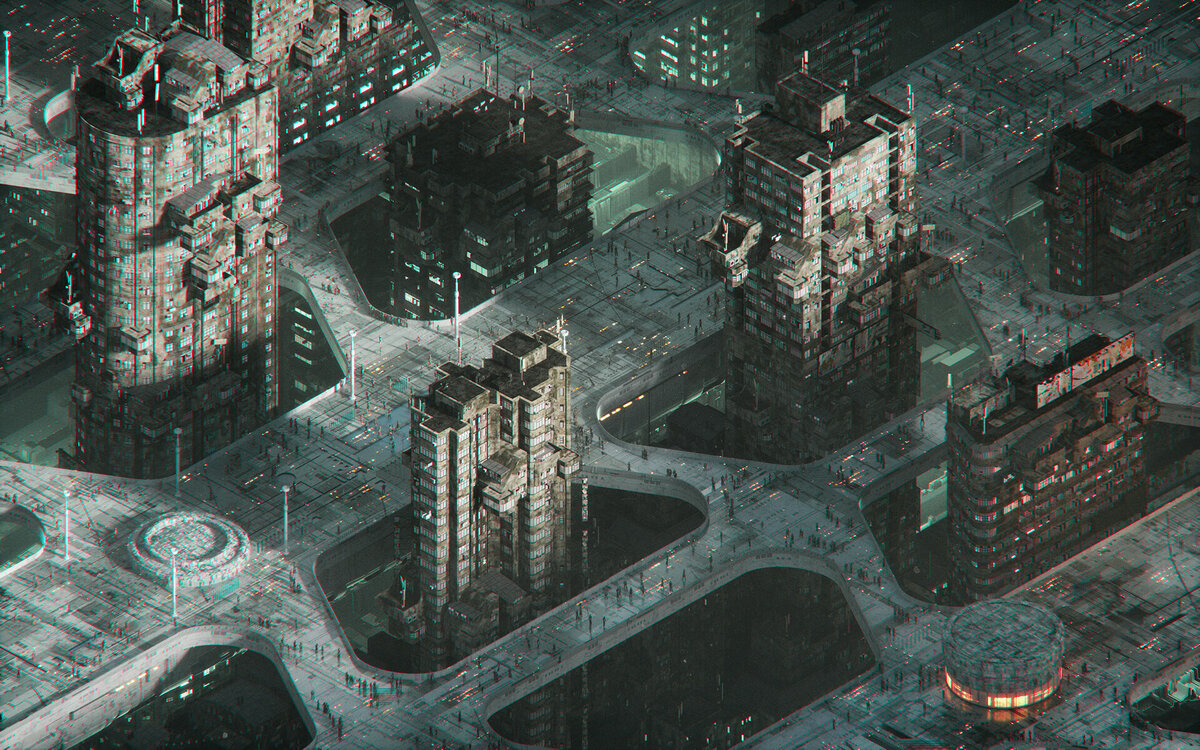 Города-монстры будущего. Урбанистический кошмар от итальянского художника