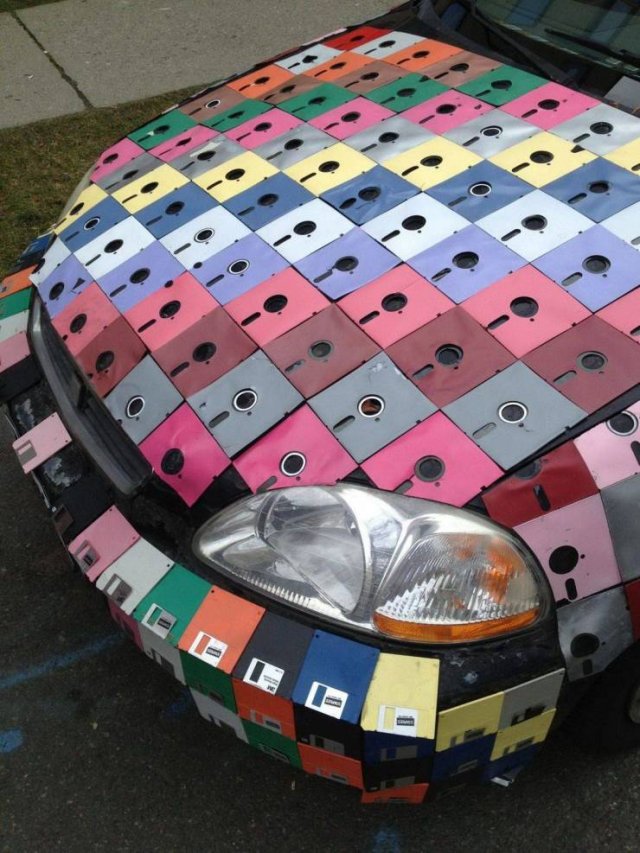 Тюнинг машины дискетами