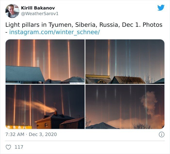 Новости о погодных аномалиях в России от твиттер-пользователя Кирилла Баканова