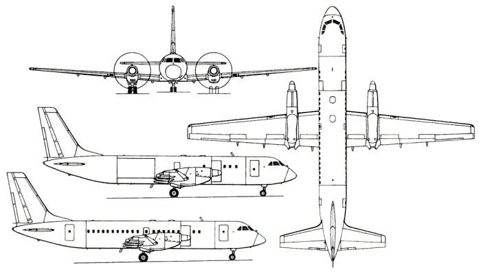 Чертежи Ил-114. /Фото: syl.ru