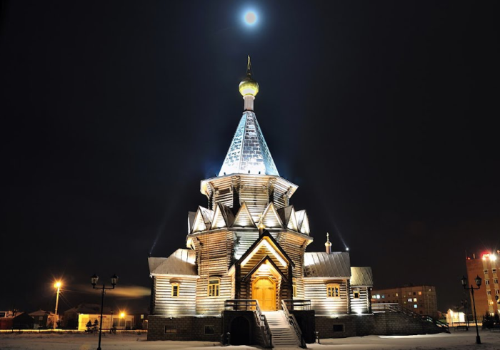 Вид собора в темное время суток / Фото: photogoroda.com