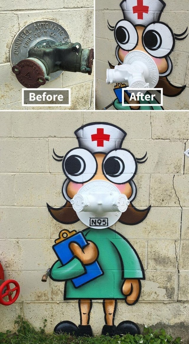 Том Боб - художник, который «оживляет» городские улицы Том Боб - художник, который «оживляет» городские улицы