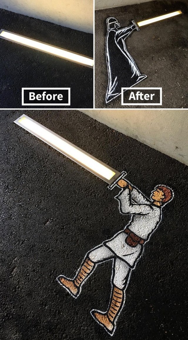 Том Боб - художник, который «оживляет» городские улицы Том Боб - художник, который «оживляет» городские улицы