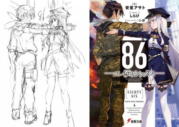 Sketch vs. Final: художники показывают свои работы на стадии эскиза и в завершенном виде