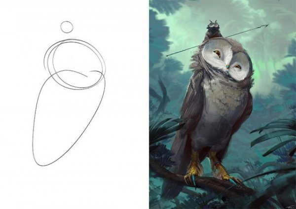 Sketch vs. Final: художники показывают свои работы на стадии эскиза и в завершенном виде