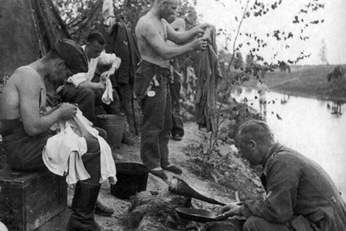 Можно использовать любую речку. |Фото: forum.ww2.ru.