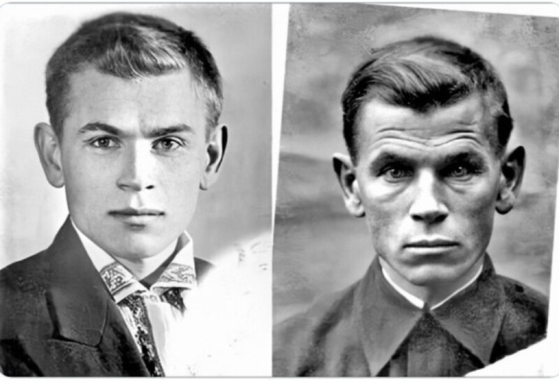 На этих снимках - солдат Евгений Кобытев до и после войны, в 1941 и 1945 годах На этих снимках - солдат Евгений Кобытев до и после войны, в 1941 и 1945 годах
