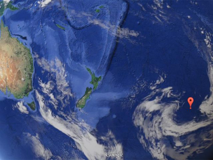 Точное местоположение точки Немо.