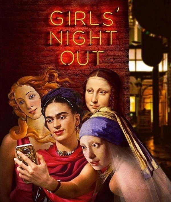 40 фотоманипуляций, которые переносят героев известных картин в реальный мир