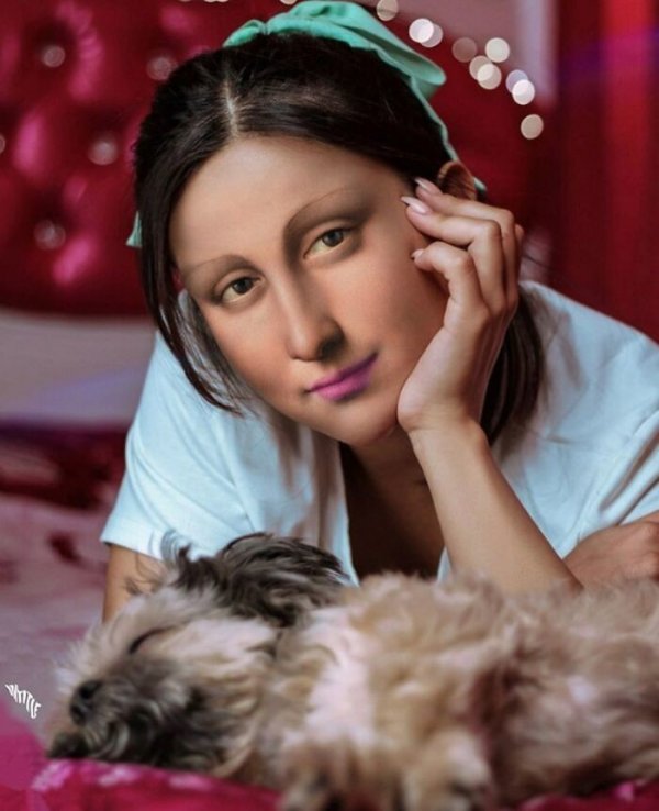 40 фотоманипуляций, которые переносят героев известных картин в реальный мир