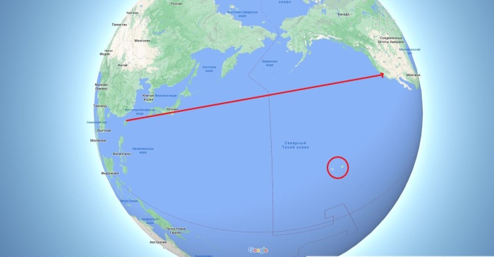 А вот на глобусе. /Фото: novate.ru.