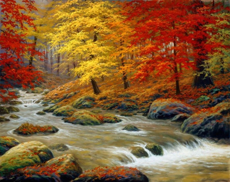 картины осень
