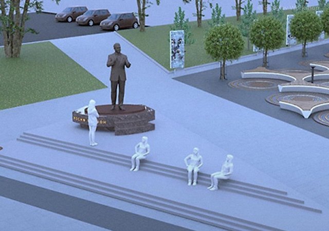 Как будет выглядеть памятник Иосифу Кобзону на Садовом кольце в Москве