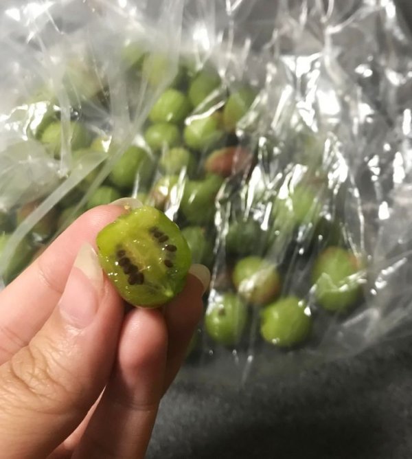 На фермерском рынке в Нидерландах можно купить киви размером с виноград