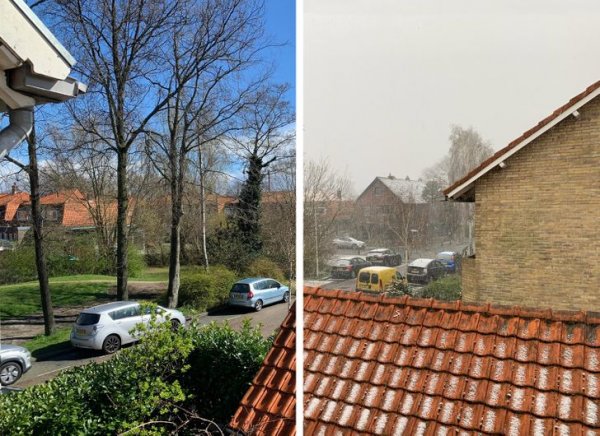 Погода в стране может быть очень изменчивой. К примеру, это фото сделано с разницей 1 час