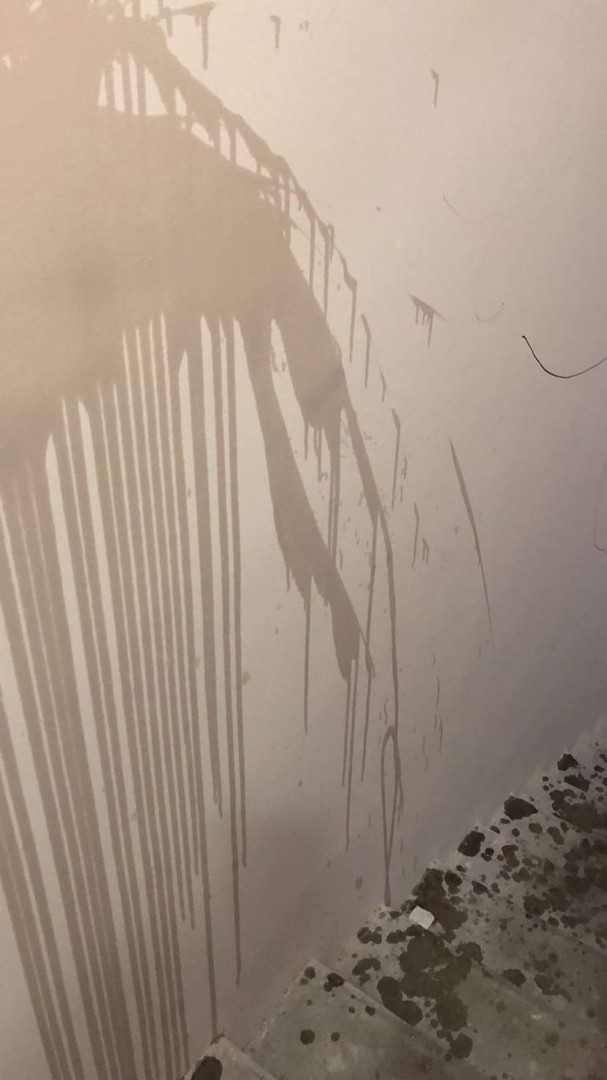 Обманутые строители разгромили подъезд дома в Петербурге