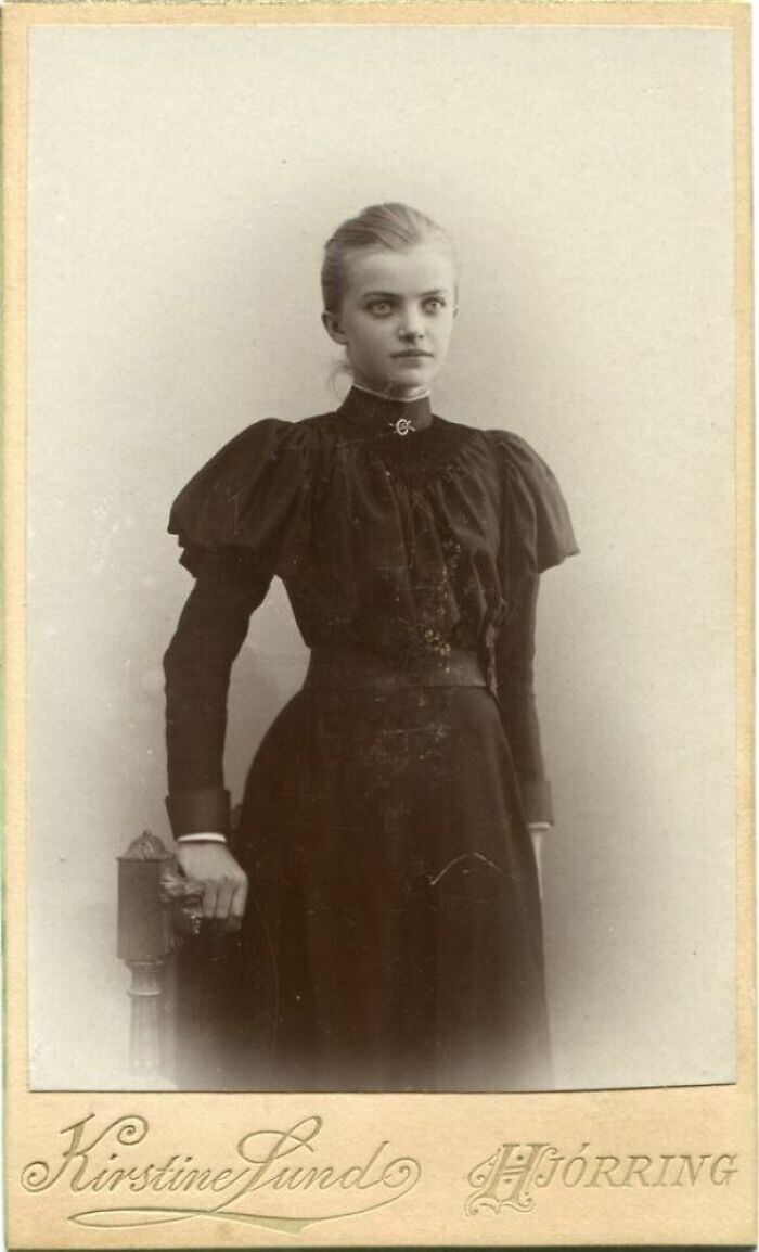 40. Портрет молодой женщины из Дании. Снято в 1895 году 40. Портрет молодой женщины из Дании. Снято в 1895 году
