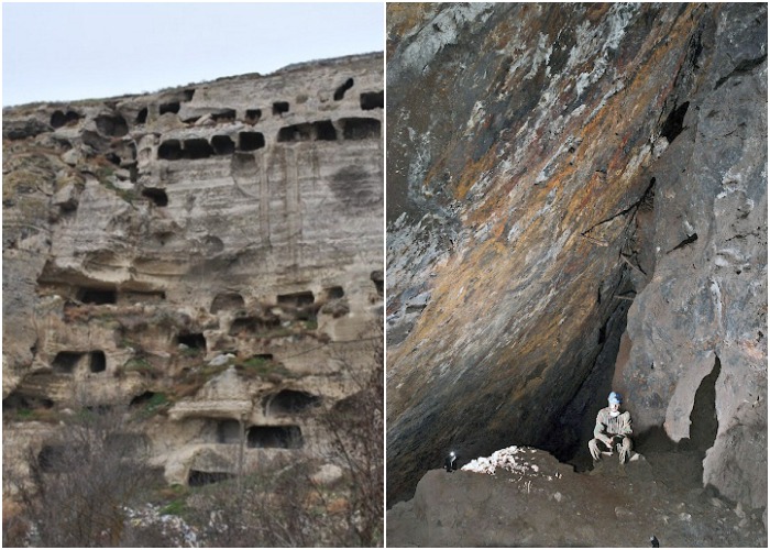 Если повезет, можно переночевать в пещере или расщелине.