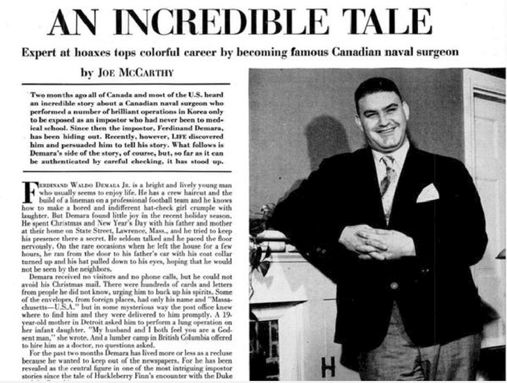 Фото №6 - Фердинанд Демара: самый одиозный и успешный самозванец в истории