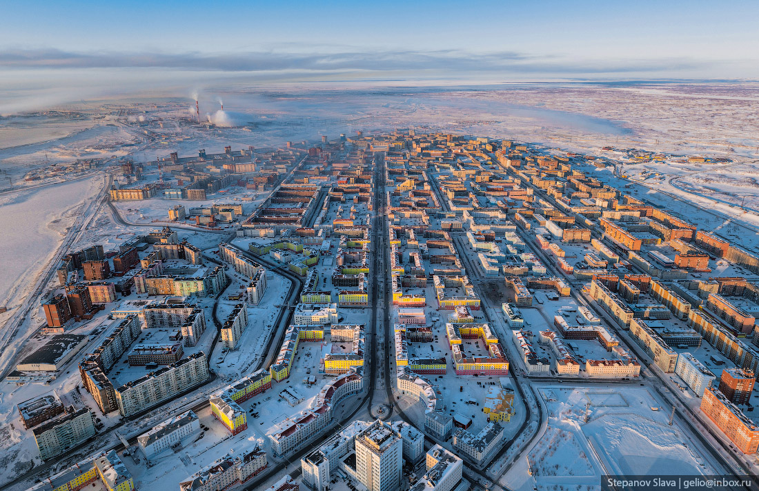 норильск с высоты