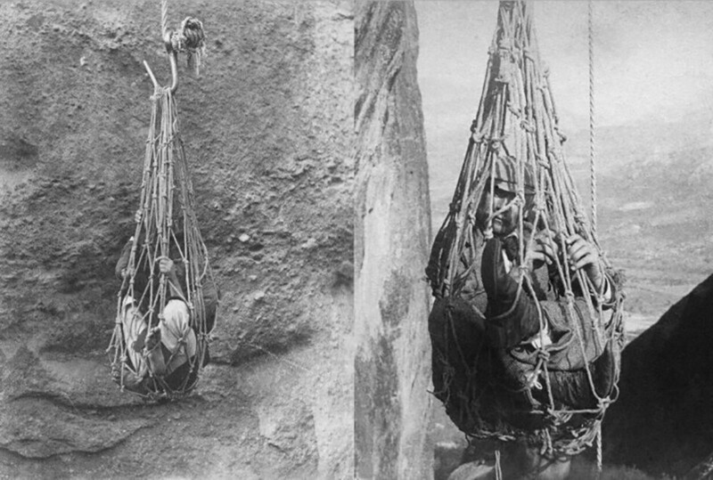 Тюрьма в Панаме - сетка над пропастью. 1920 год