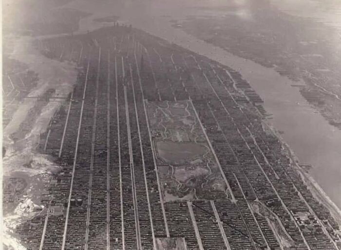 18. Нью-Йоркский Манхэттен без небоскребов, 1931 год 18. Нью-Йоркский Манхэттен без небоскребов, 1931 год