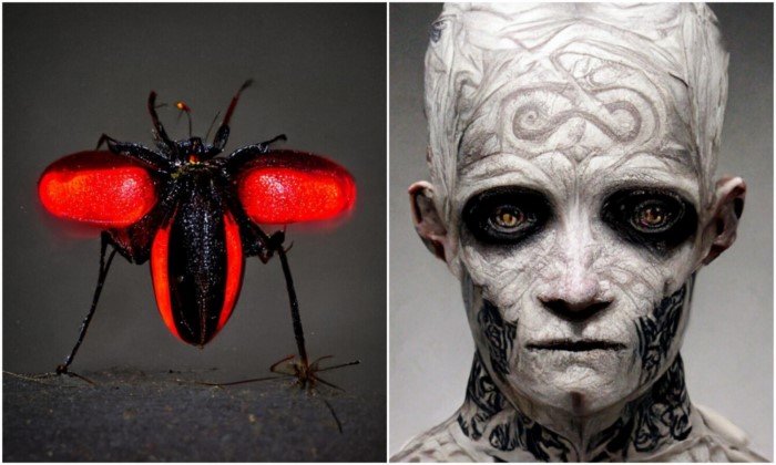 Девушка рисует фантастических существ с помощью искусственного интеллекта