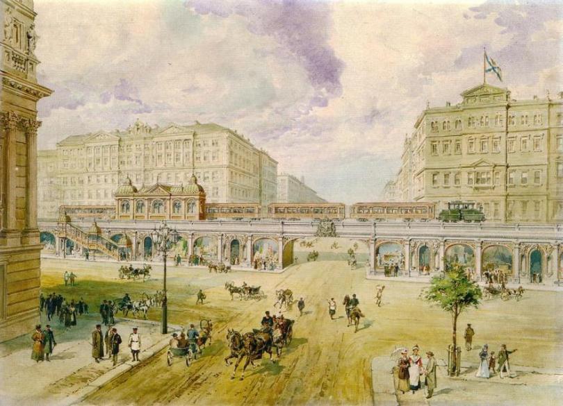 Первый проект метрополитена в Петербурге