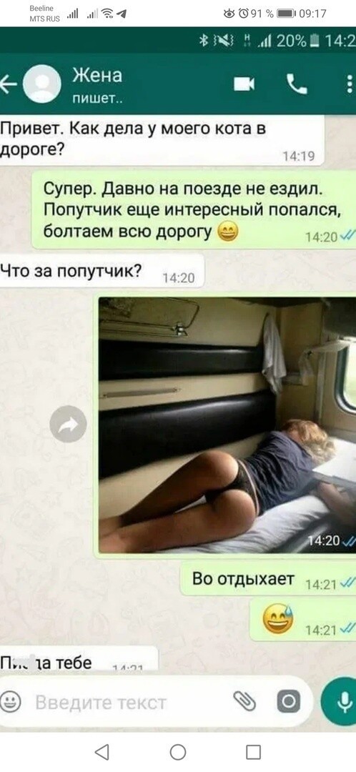 Смешная переписка с супругами