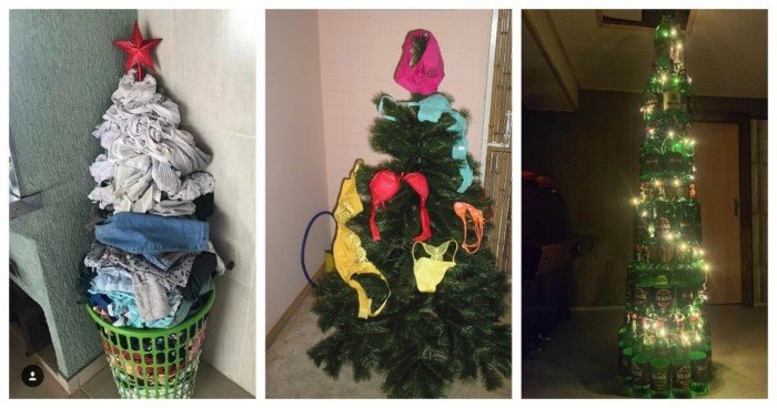 Трусишки и винишко: альтернативные способы украсить ёлочку