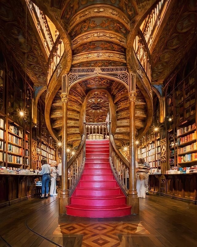 Livraria Lello - один из старейших книжных магазинов Португалии