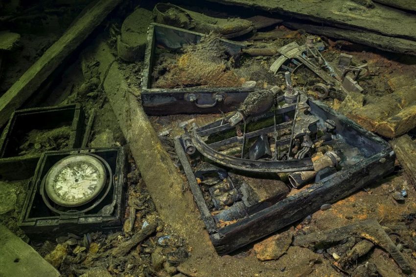 фотографии кораблей на дне Балтийского моря