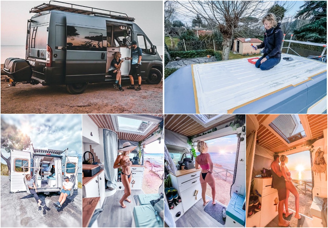 Пара потратила £6 000 на переоборудование фургона и отправилась в путешествие по Европе