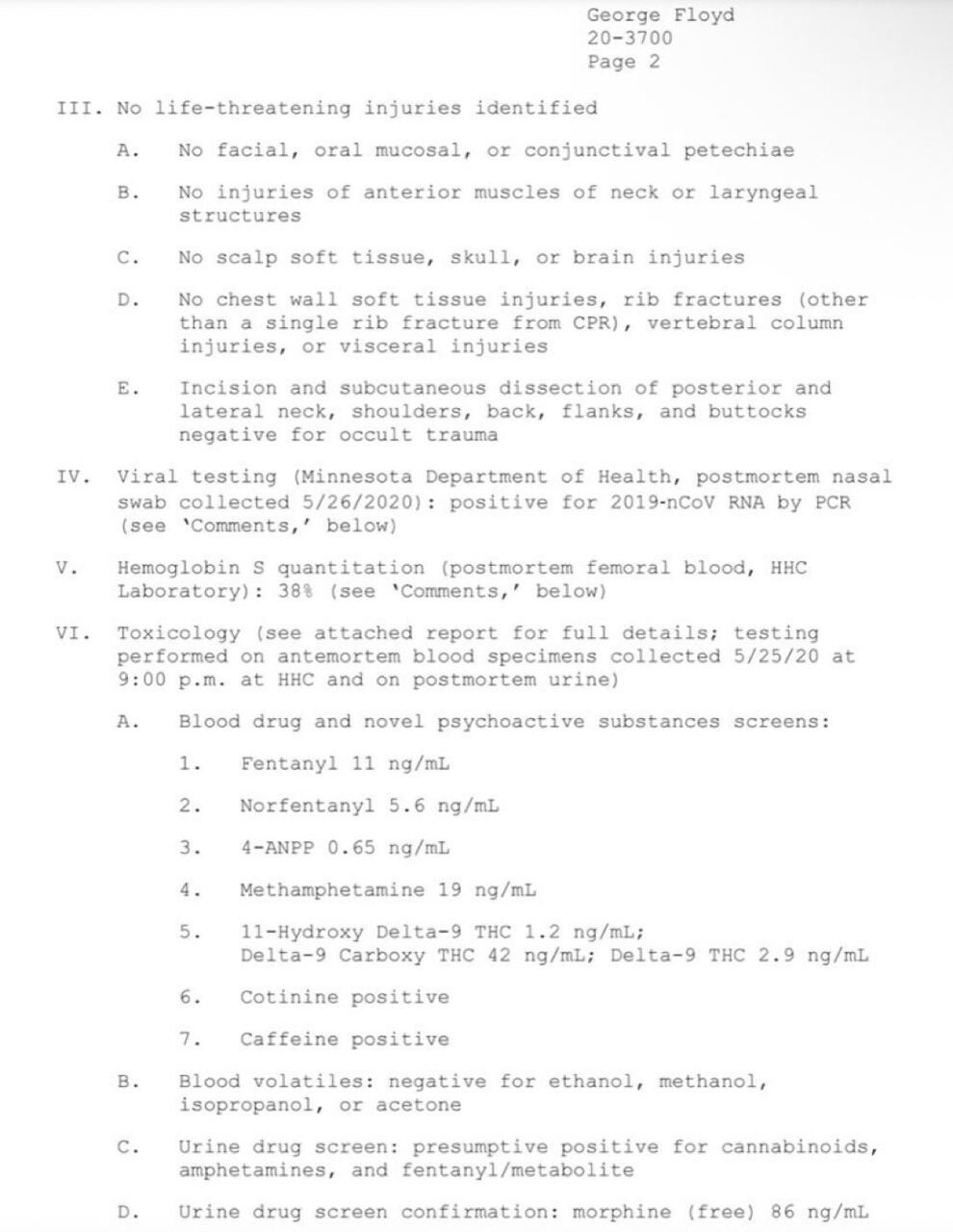 Медэксперты раскрыли истинную причину смерти Джорджа Флойда Медэксперты раскрыли истинную причину смерти Джорджа Флойда