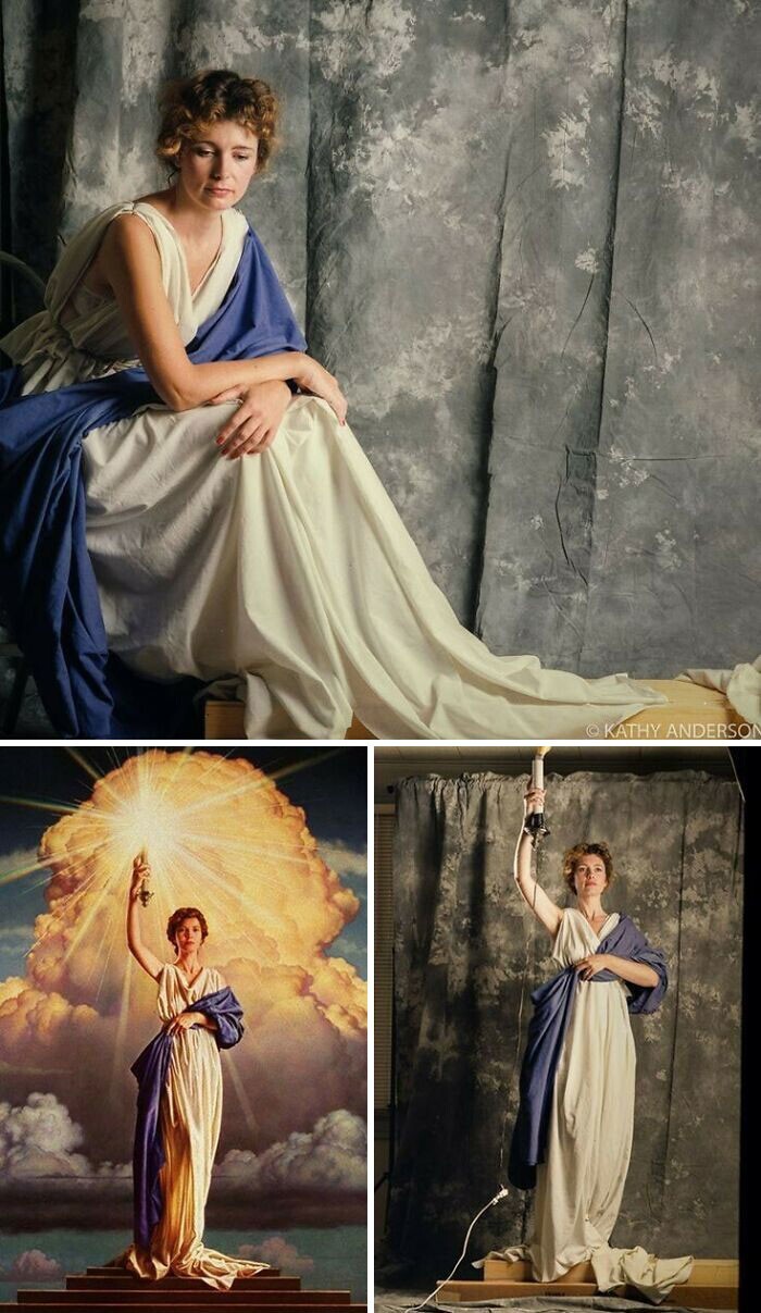 5. Дженни Джозеф в образе модели для логотипа Columbia Pictures, 1992 год. Она никогда не была моделью ни до этого, ни потом